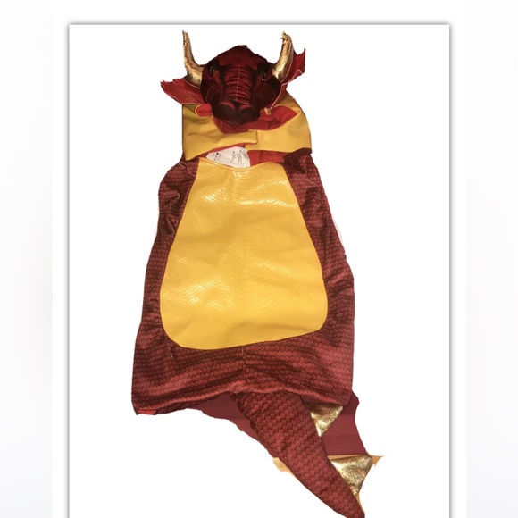 Dragon red gold costume yellow TOYS R US Toddler 3T Working ROAR Sound COSTUME 3 - Picture 4 of 15